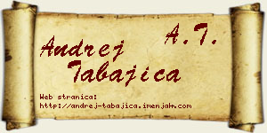Andrej Tabajica vizit kartica